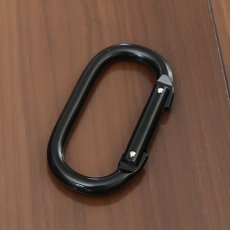 Photo2: Oval Carabiner (Black) (2)